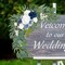 Pack of 2 - Wedding Arch Flowers,Artificial Dusty Blue Flowers Faux Flower Swag